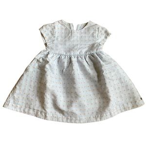 Tartine Et Chocolat Light Blue Dress with Pink Flowers